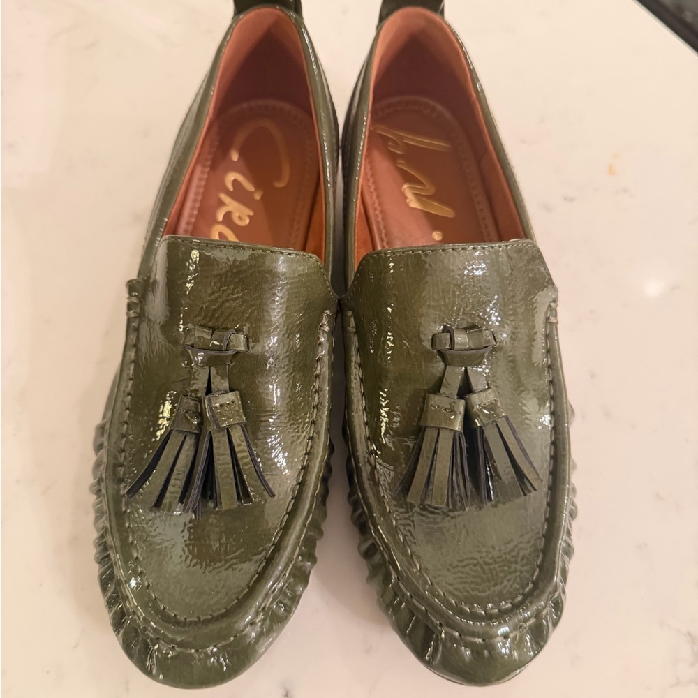 Circus by Sam Edelman Glossy Green Tassel Loafers